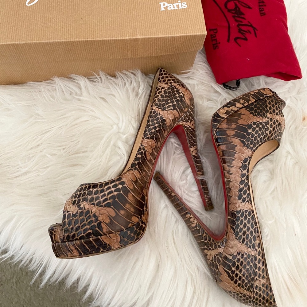 Christian Louboutin Altadama 140 Watersnake 36